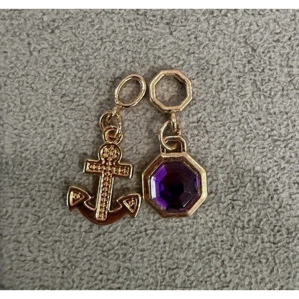 Effy Moments Pendant Celebrity Cruises 2 Charms only Gold Tones